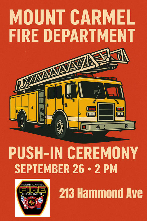 Fire Dept Push-In Ceremony Annoucement